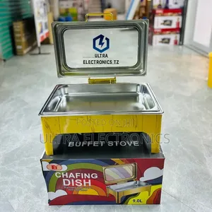 E1 Stainless Steel Saving Dish/ Chafing Dish/ Buffet Stove With 9 L