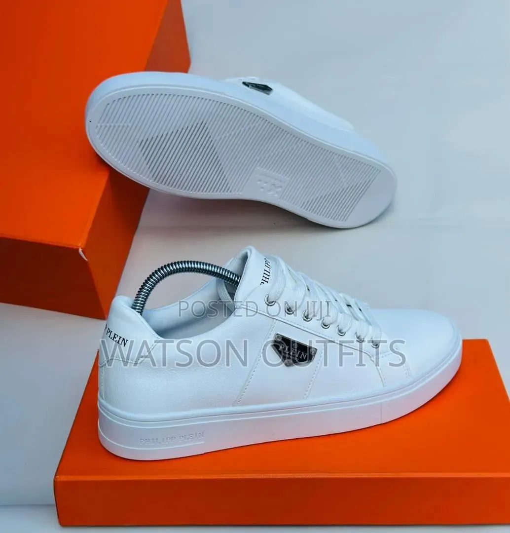 Philip Plein Brand Men's Leather Sneaker Shoes Very Royal