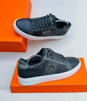 Philip Plein Brand Men's Leather Sneaker Shoes Very Royal