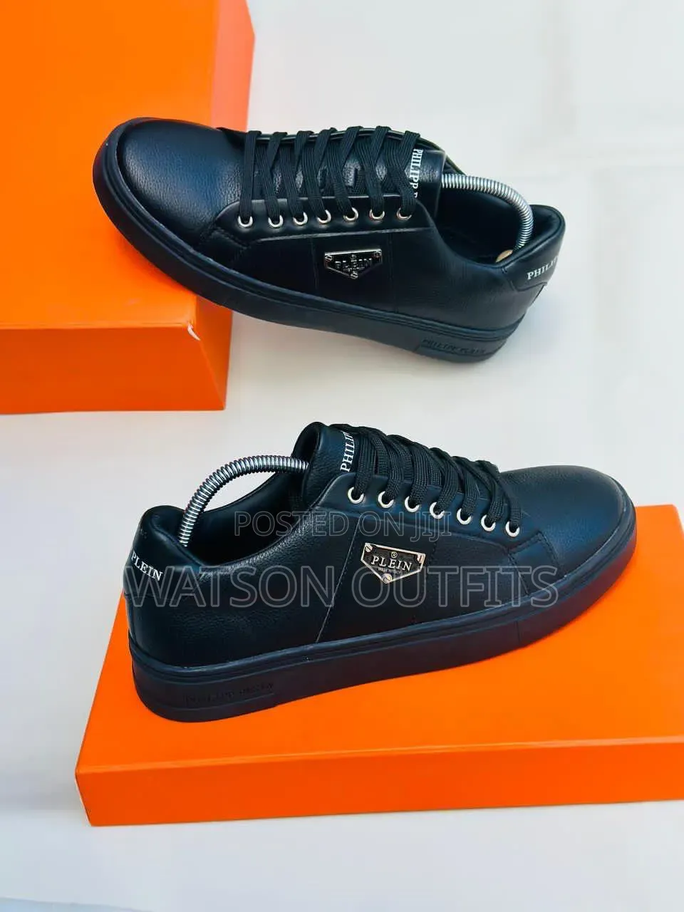 Philip Plein Brand Men's Leather Sneaker Shoes Very Royal