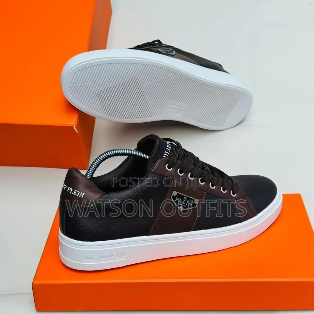 Philip Plein Brand Men's Leather Sneaker Shoes Very Royal