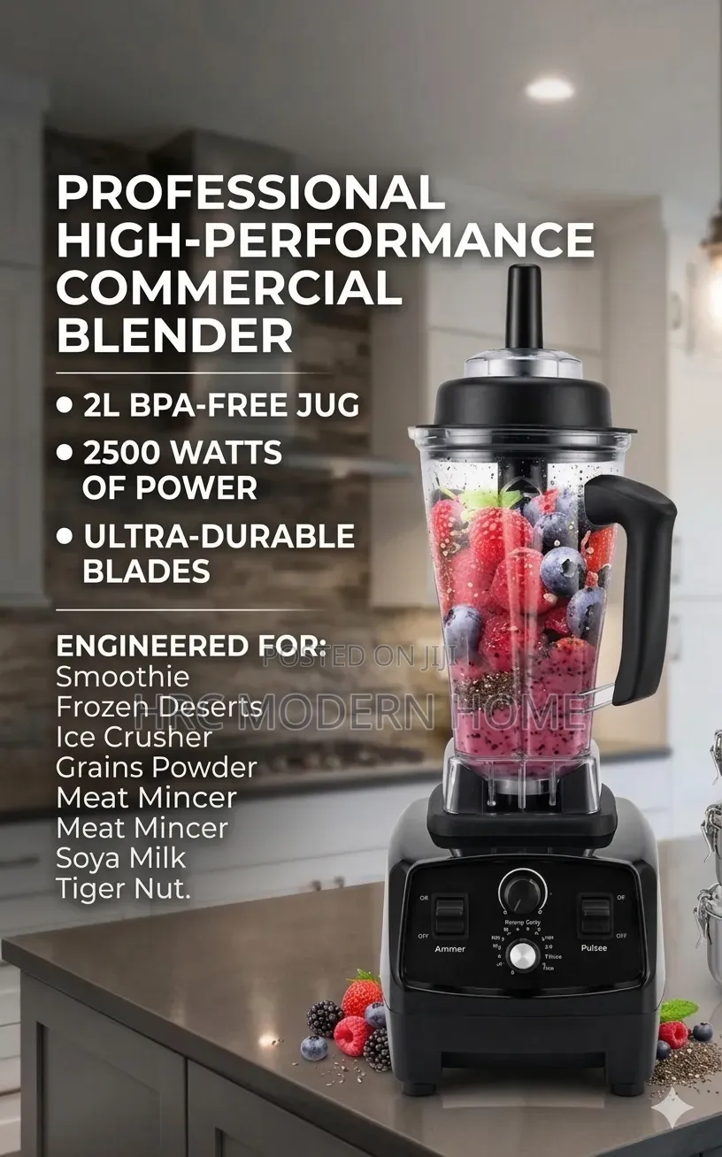 Blender Ya Kibiashara (Star Unique) 2500w - Mpya, Yenye Nguvu Sana!