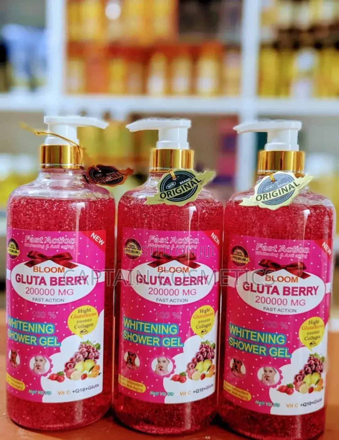 Hii Ni “Bloom Gluta Berry 200000 Mg Whitening Shower Gel”.
