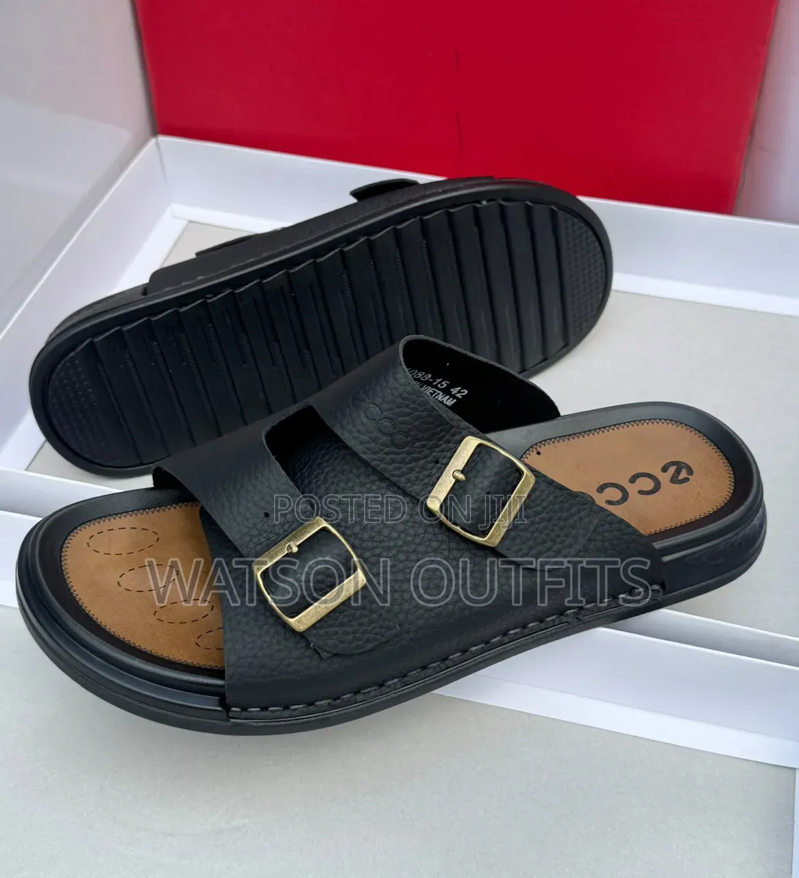 Clarks and Ecco Brands 2 Colours Men's Sandals Fully Nice