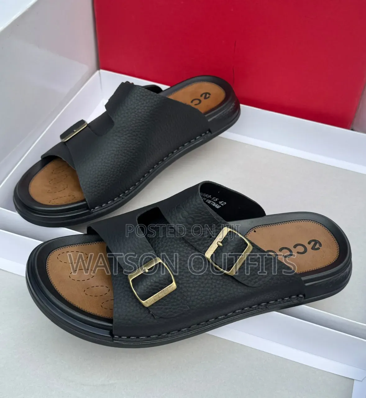 Clarks and Ecco Brands 2 Colours Men's Sandals Fully Nice