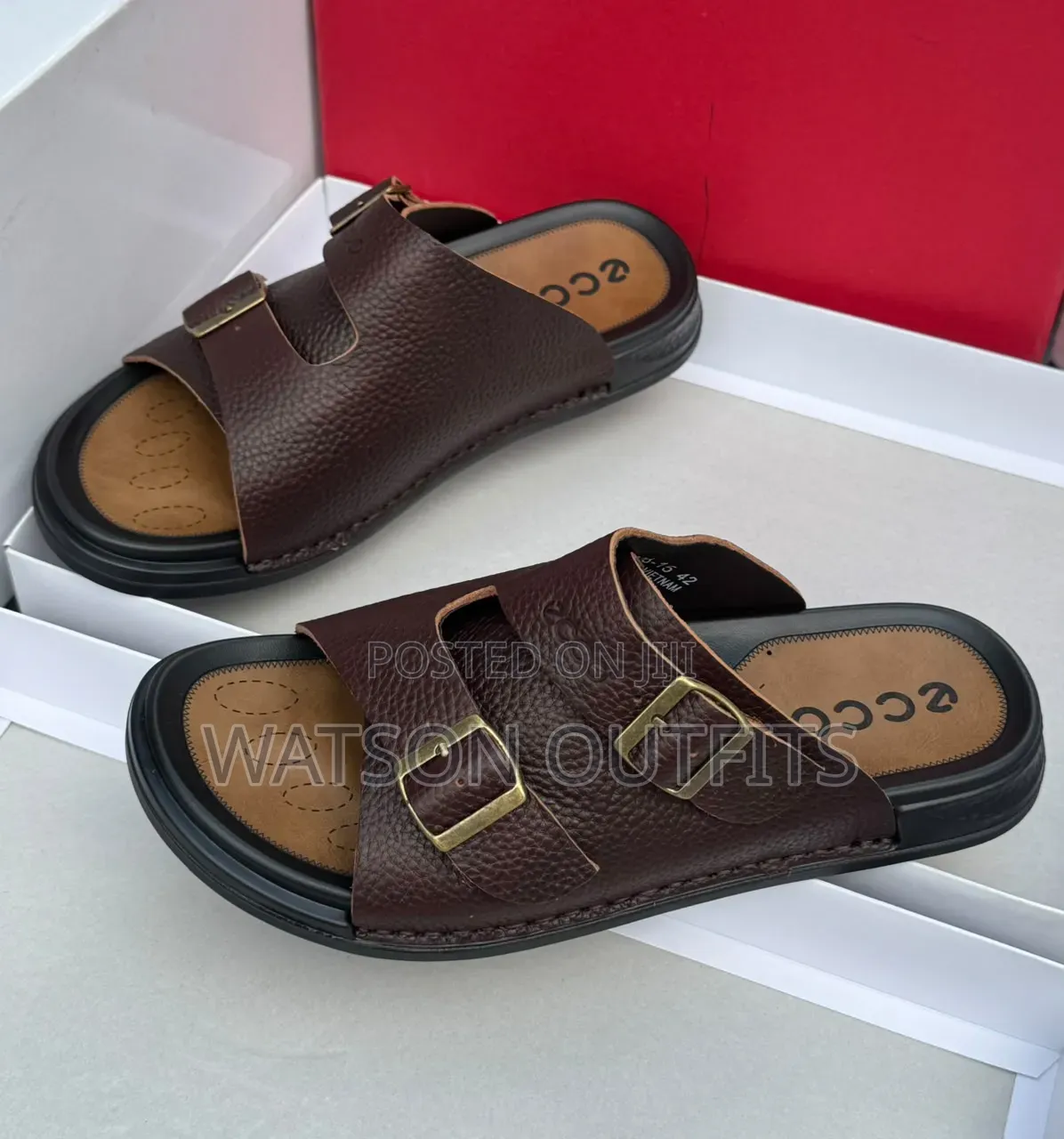 Clarks and Ecco Brands 2 Colours Men's Sandals Fully Nice