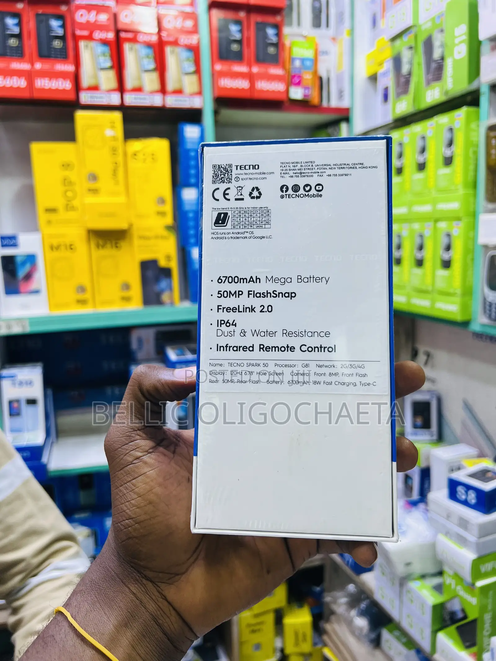New Tecno Spark 50 128 GB Black