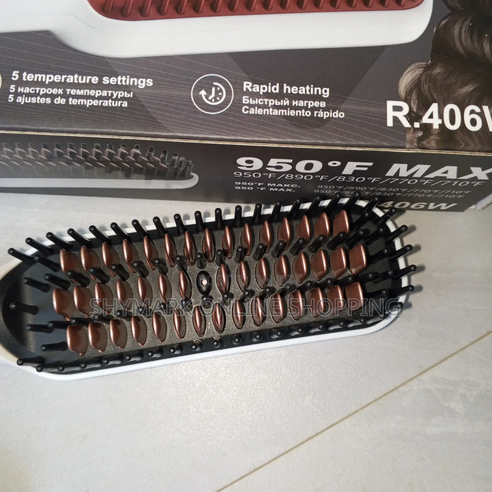 Raf Hair Straightener Brush R. 406w