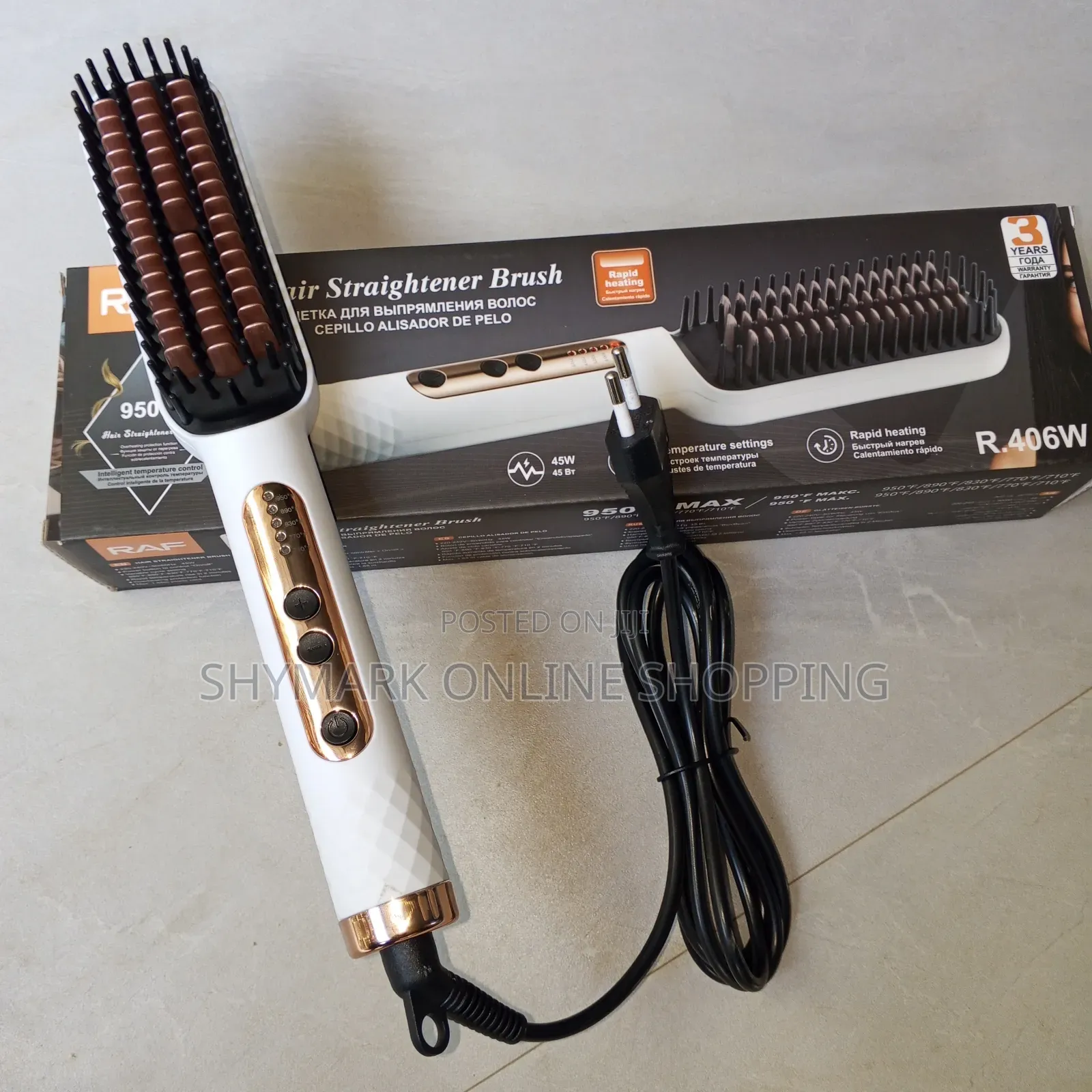 Raf Hair Straightener Brush R. 406w