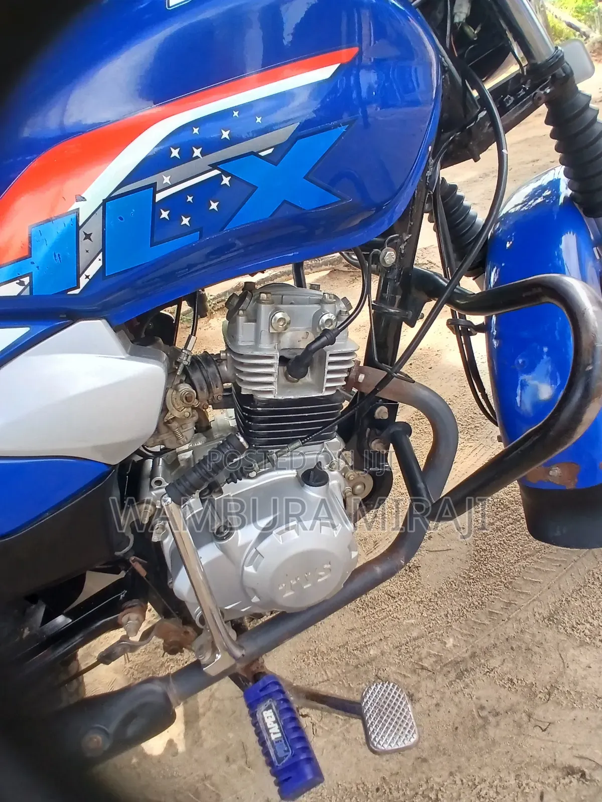 New TVS HLX 125 2025 Blue