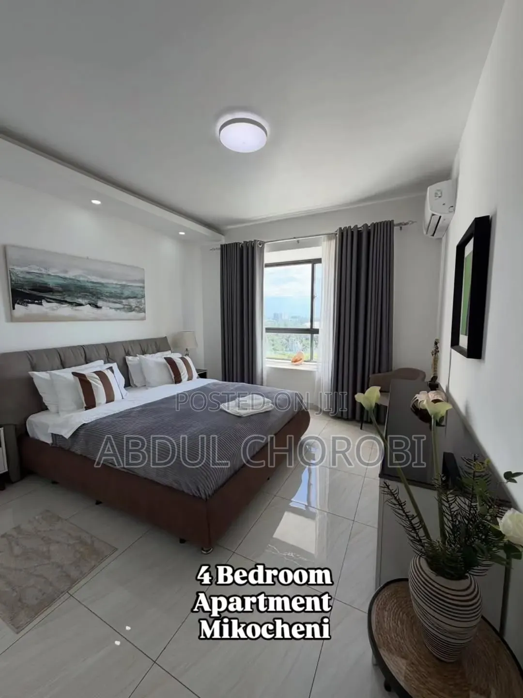 Furnished 4bdrm Apartment in Mikocheni for rent