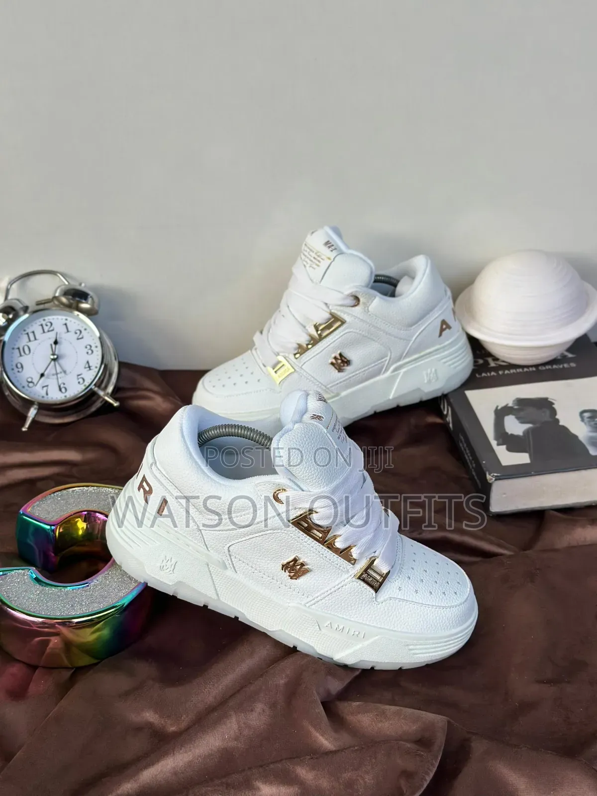 Amiri Brand Men's Leather Shoes or Sneaker Shoes Classically Royal