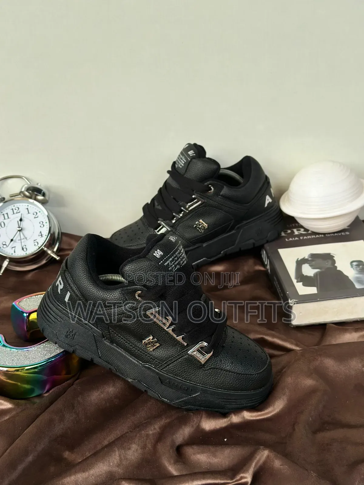 Amiri Brand Men's Leather Shoes or Sneaker Shoes Classically Royal