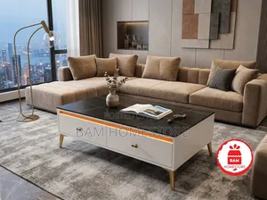 Modern Smart Coffee Table With Storage - Meza Ya Kifahari Ya Sebule