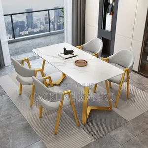 Dinning Table With 4chairs Marble High Quality