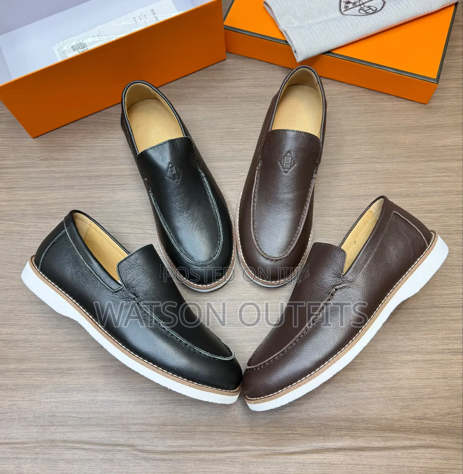 Men's Leather Shoes Santoni Brand Materials Quality and Original