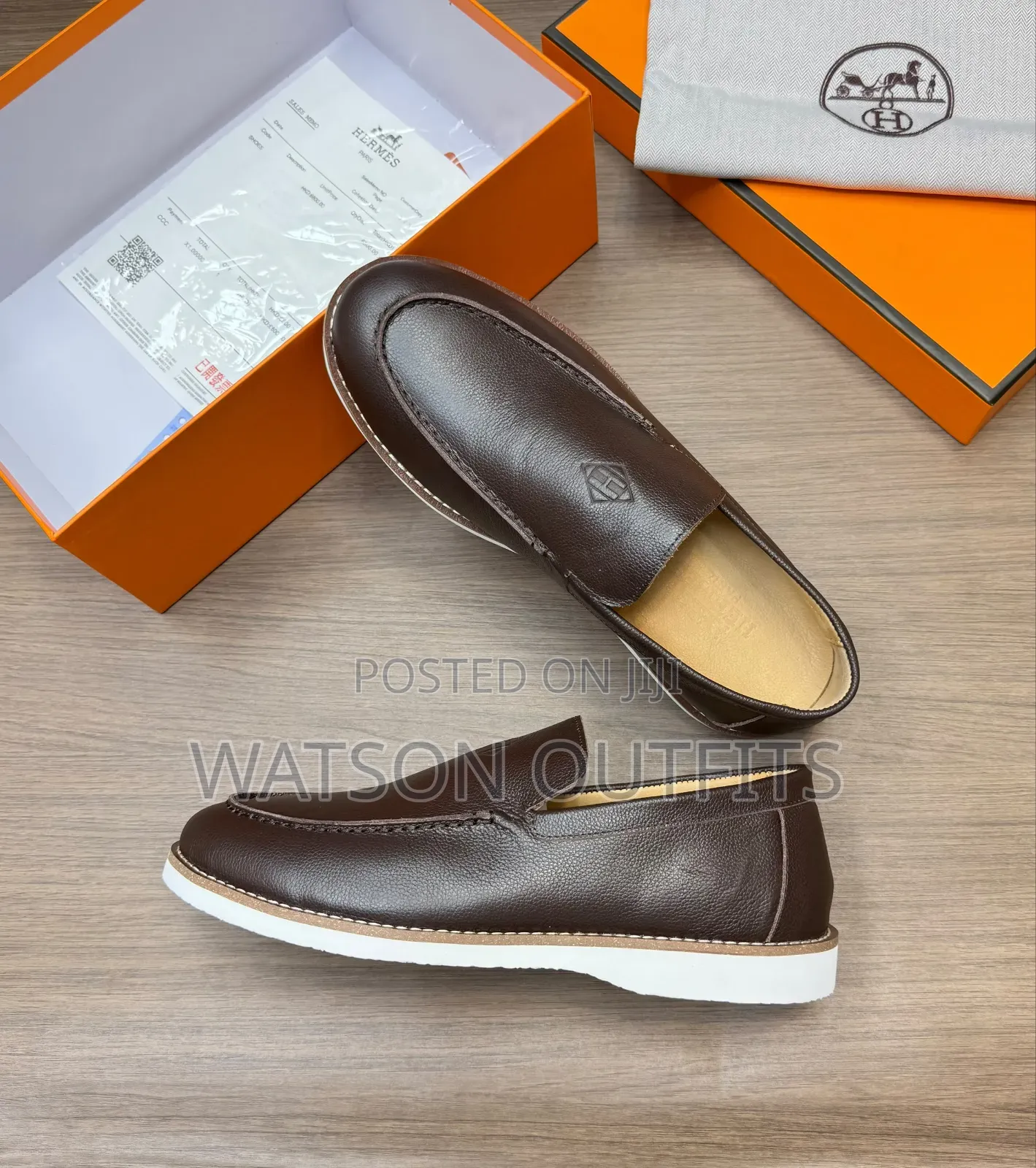 Men's Leather Shoes Santoni Brand Materials Quality and Original