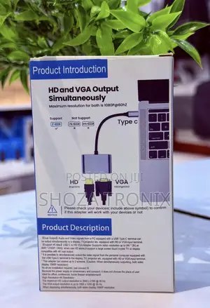 Ype C To Hdmi Vga Adapter