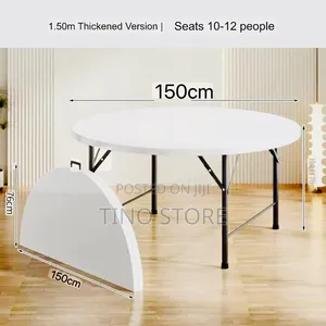 Round Plastic Folding Table / Banquet Table
