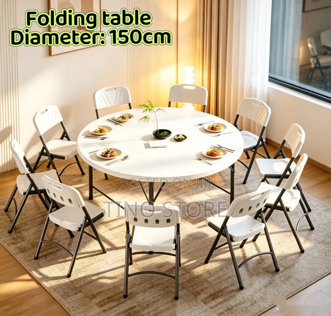 Round Plastic Folding Table / Banquet Table