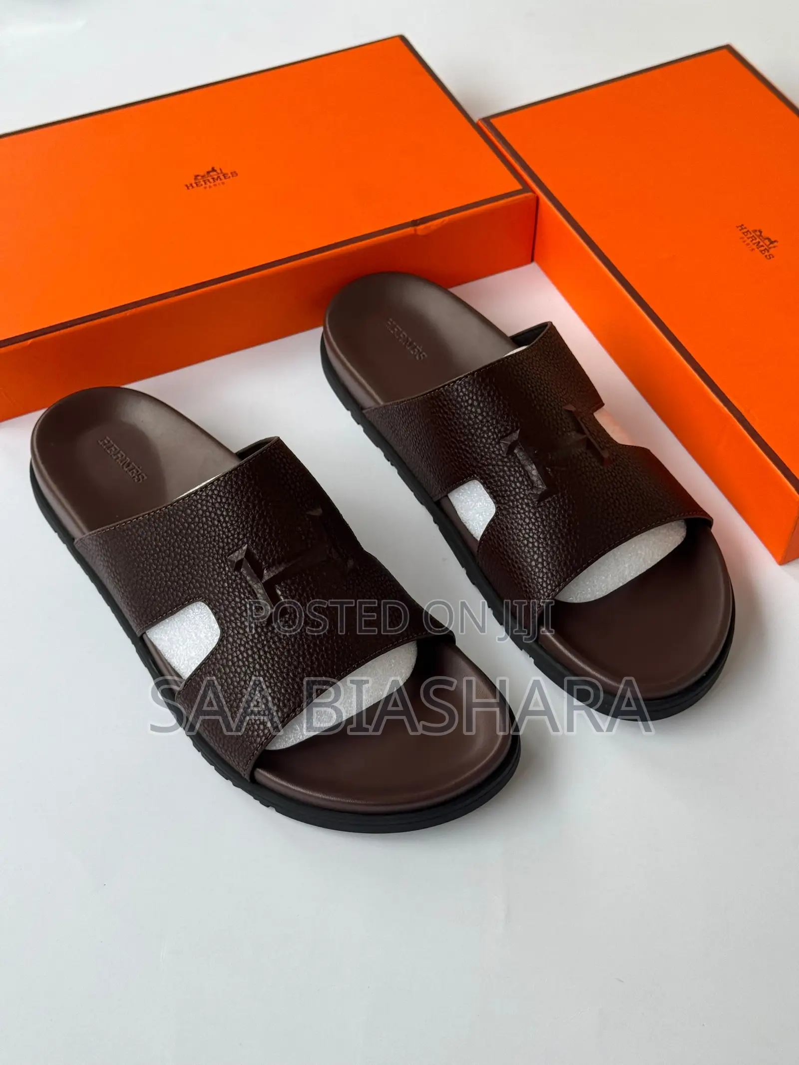 Hermes Brown Sandals for Men
