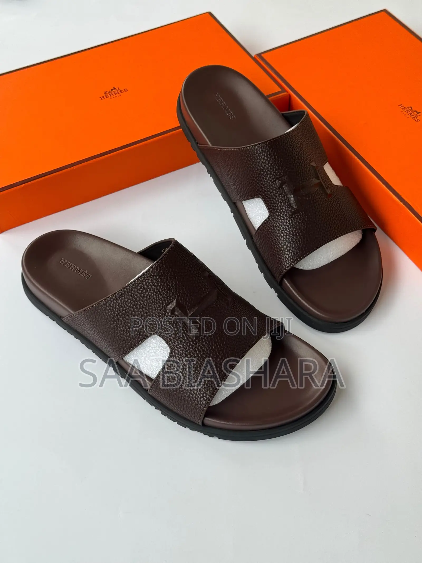 Hermes Brown Sandals for Men