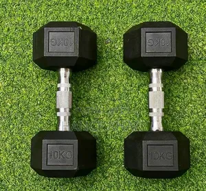Hexagon Rubber Dumbbell