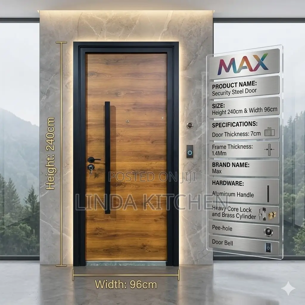 Security Steel Door Heavy Door *Size 240x96x7cm