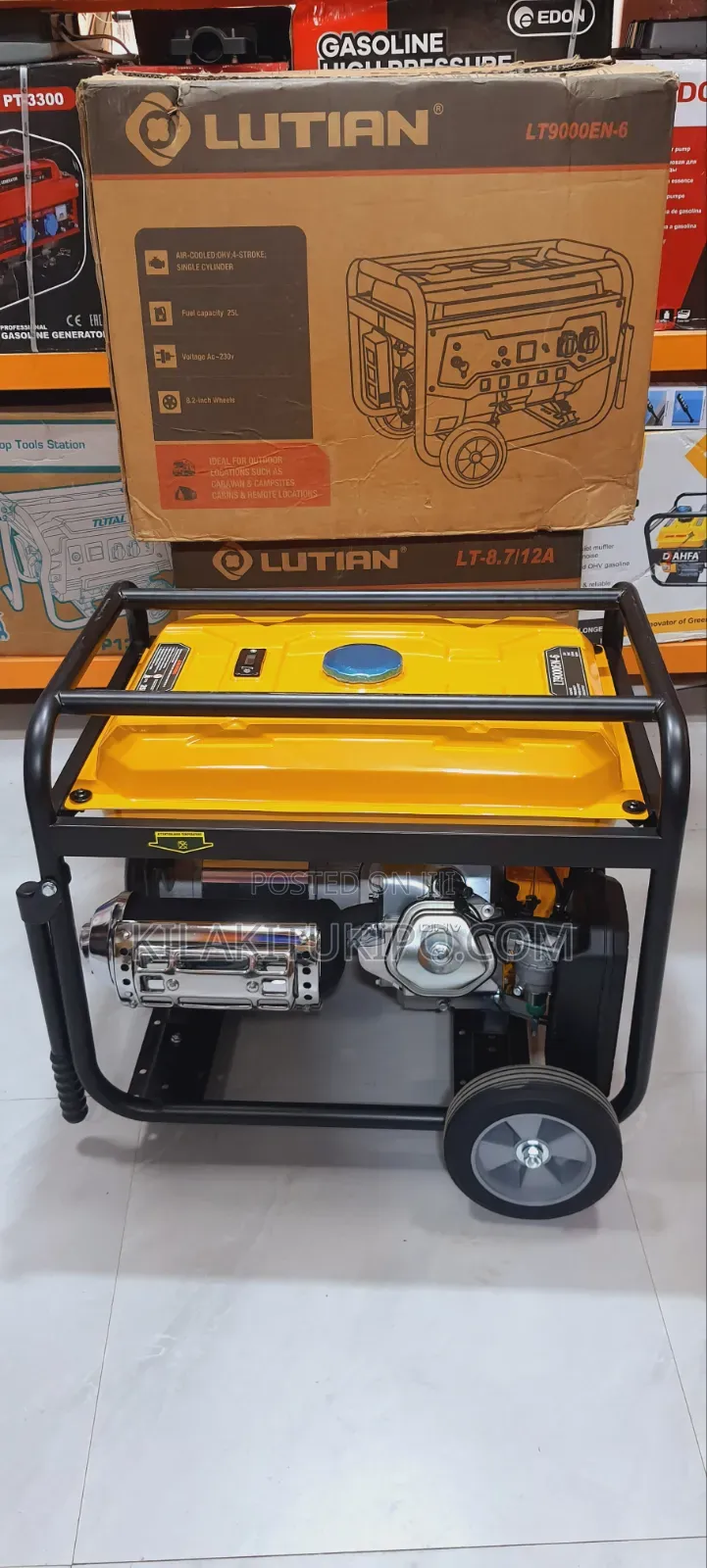 9kva Lutian Gasoline Generator Heavy Duty Portable