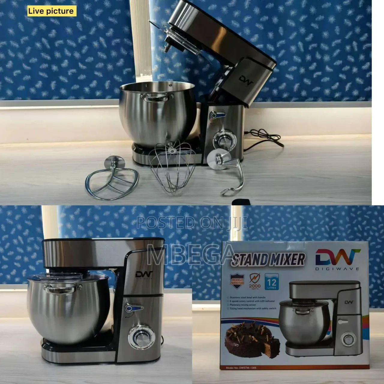 Stand Mixer 12l 2000w