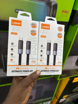Ldnio Lc241i Auto Power-Off Charging Cable 30w Type-C to Lightning 1m