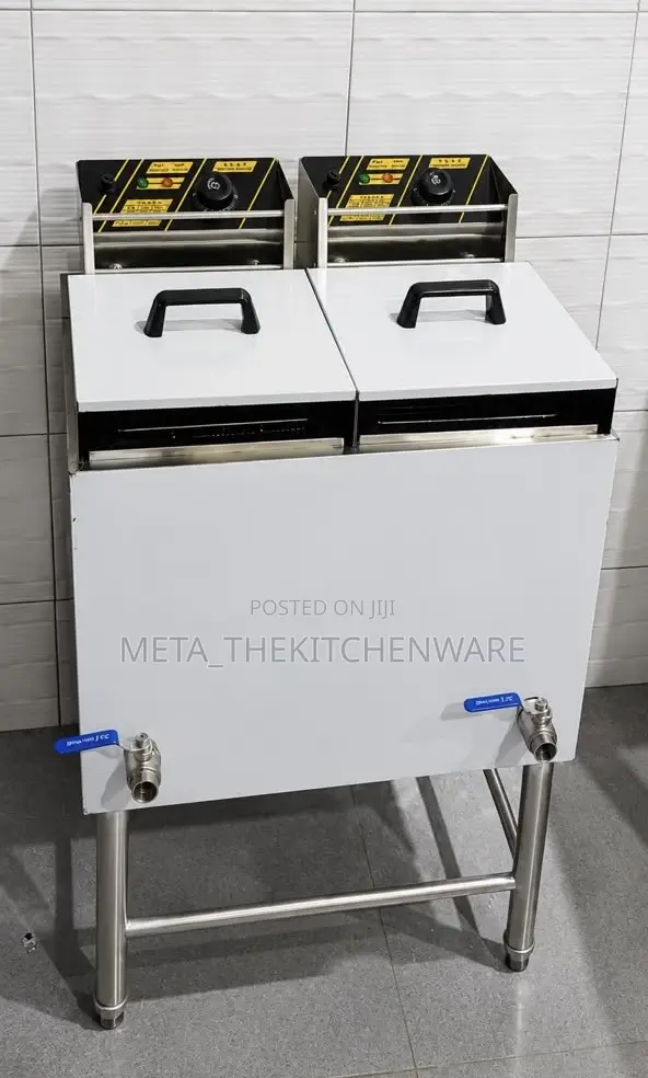 Commercial Electric Double Deep Fryer 24l