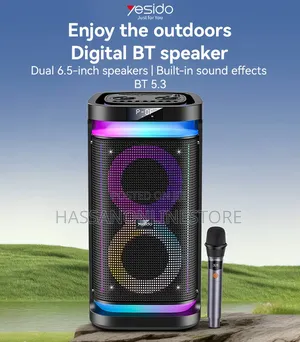 Yesido Ysw29 40w Speakers RGB Light With Microphone Speaker