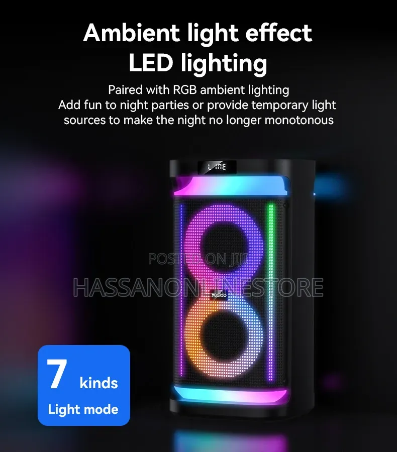 Yesido Ysw29 40w Speakers RGB Light With Microphone Speaker