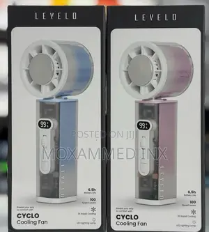 Levelo Cyclo Cooling Fanfeatures a Digital Display Showing Speed