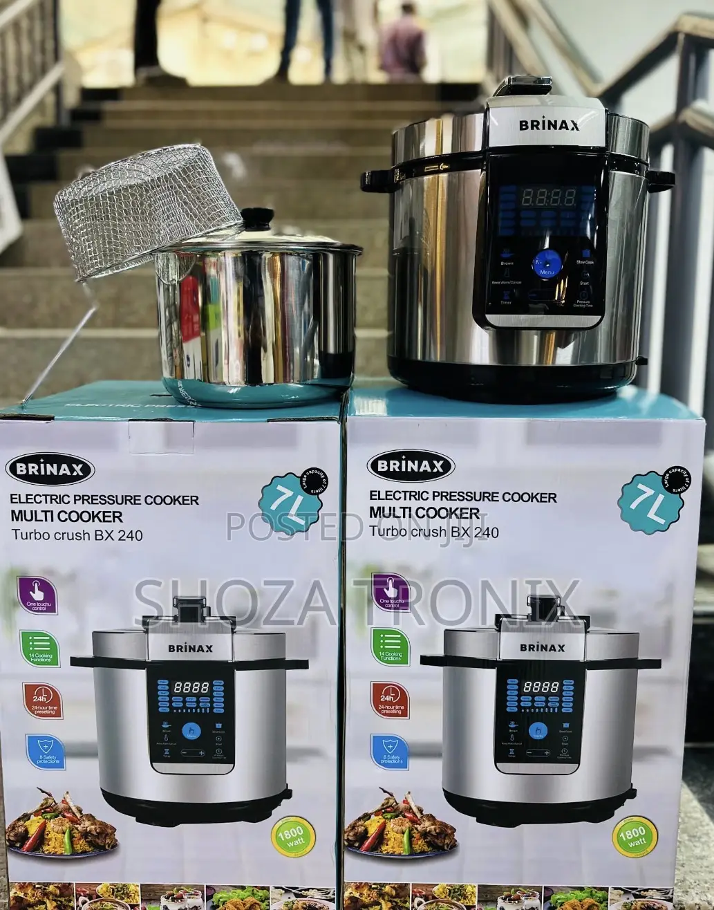 Brinax Pressure Cooker 7l 2pots