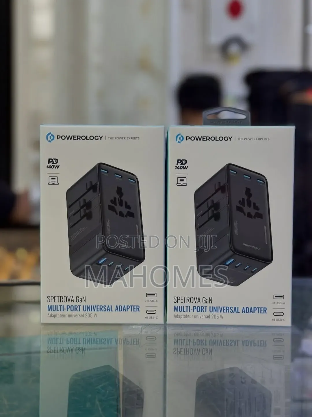 Powerology Spetrova Gan Multi-Port Universal Adapter (205w)