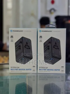 Powerology Spetrova Gan Multi-Port Universal Adapter (205w)