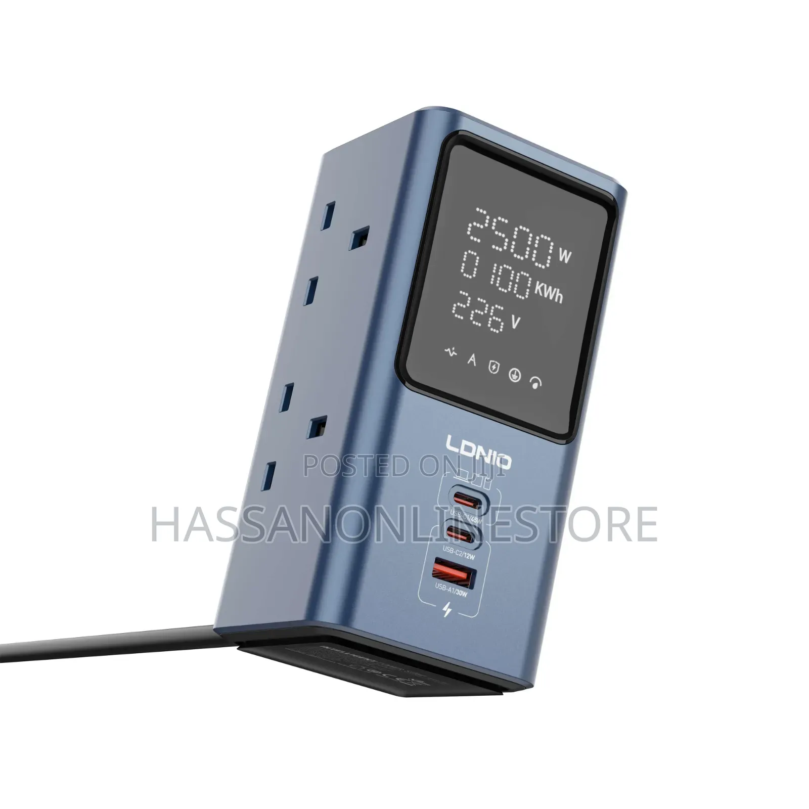 Ldnio Sk2 45w Fast Charging 2500w Uk Jack Desktop Power Strip