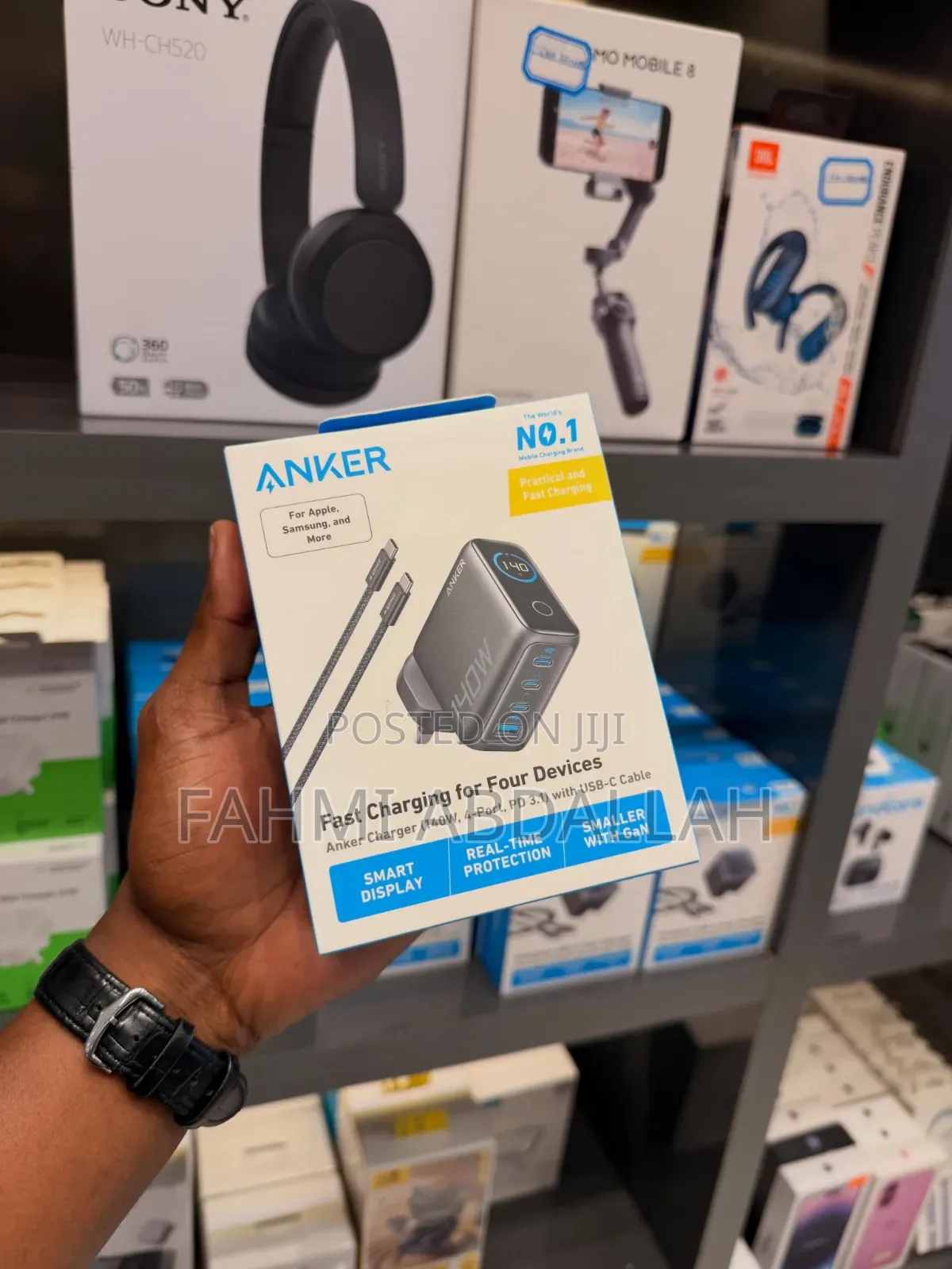 Original Anker Zolo 140w 4-Port Fast Charger With Smart Display