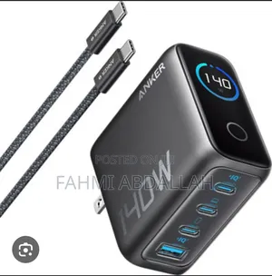 Original Anker Zolo 140w 4-Port Fast Charger With Smart Display