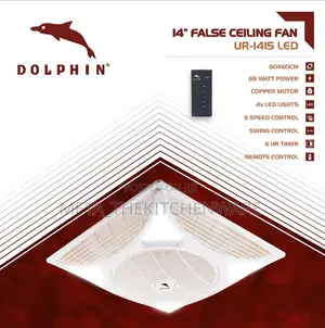 Dolphin False Ceiling Fan Ur-14i5 Led 60 X 60 Cm
