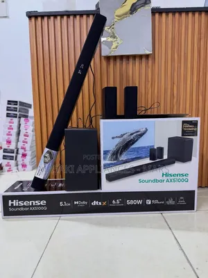 Hisense 5.1 Channel Soundbar Dolby Atmos, 580watts Model Ax5100q