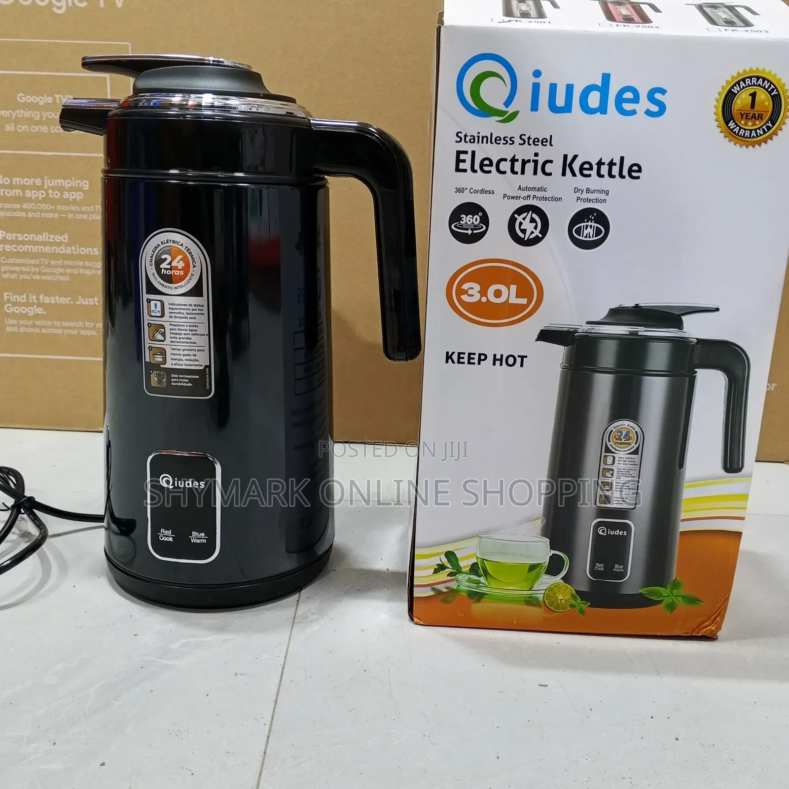 Qiudes Electric Kettle 3.0l (Fk-2501)