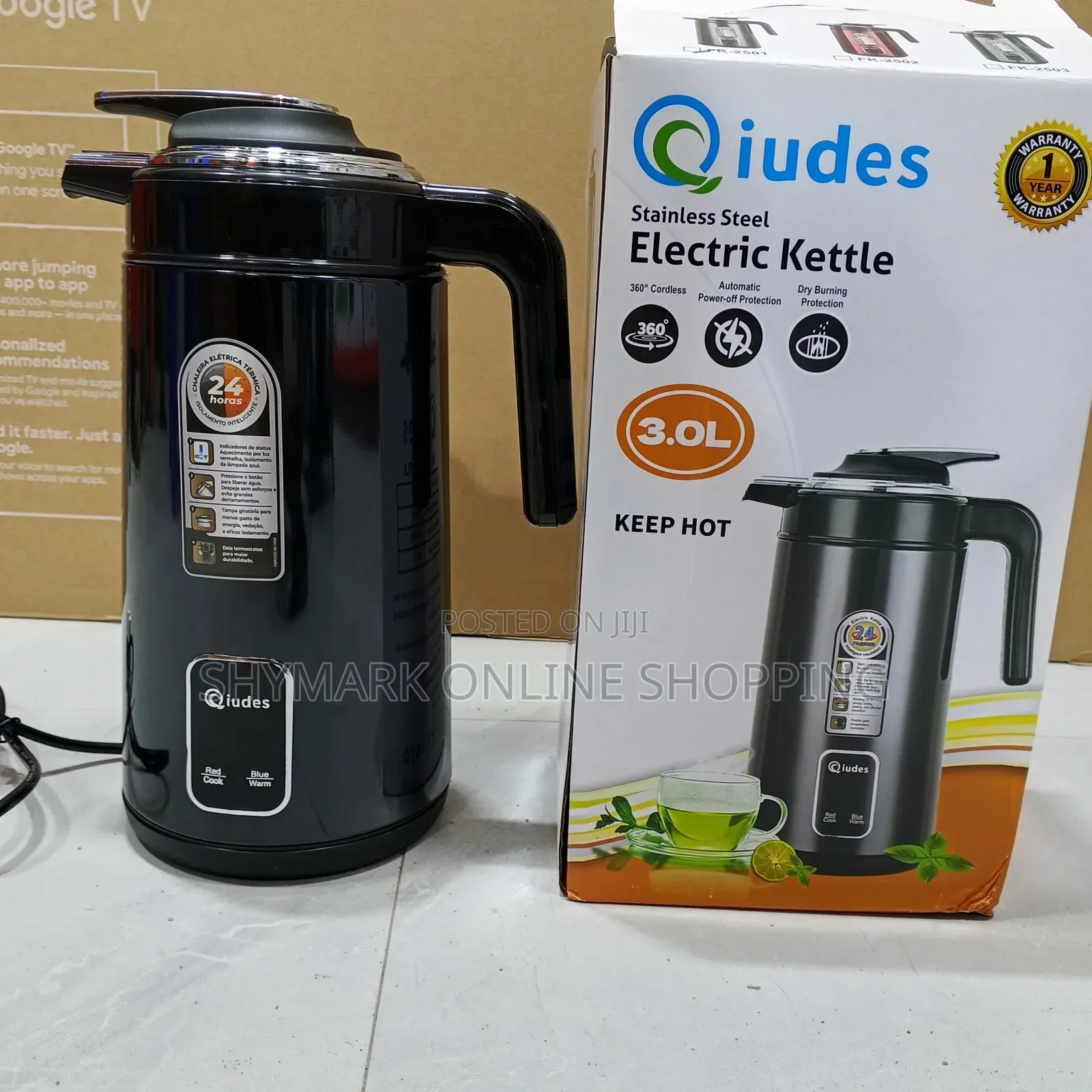 Qiudes Electric Kettle 3.0l (Fk-2501)