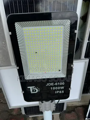 Taa Ya Solar 1000w Mulika Soko, Yard Na Viwanja Kwa Usalama