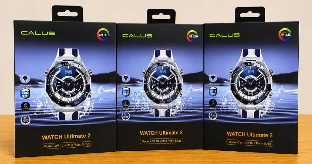 Calus Ultmate 2 Cw10 Smartwatch (3pairss,Amoled)
