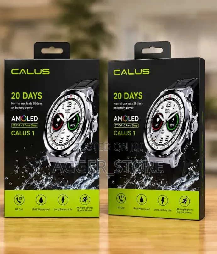 Calus 1 Amoled Smartwatch (3 Straps)