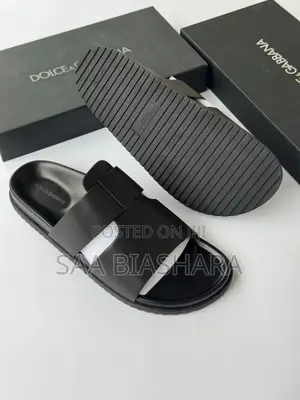Dolce and Gabbana Sandals for Men Black