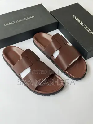Dolce Gabban Sandals for Man Brown